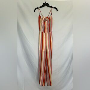 Hyfve Colorful Striped Jumpsuit with Back Tie Detail - NWT‎